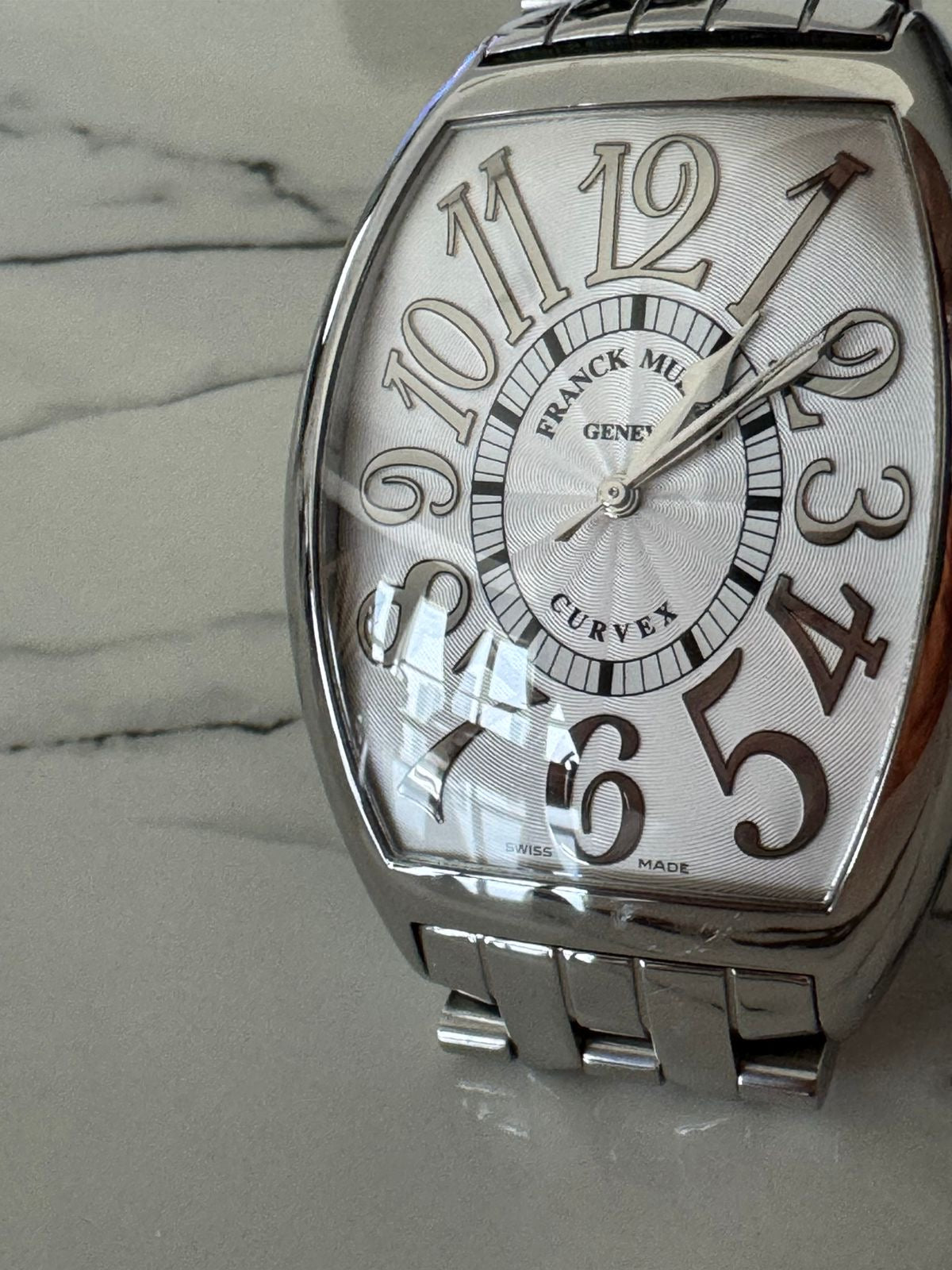 Franck Muller - Tono Curvex Relief | FRANCK MULLER | 8880SC REL | SS Silver Dial Automatic Bracelet |
Full set