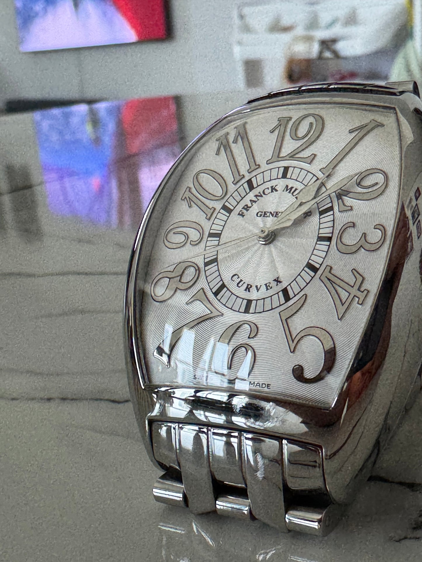 Franck Muller - Tono Curvex Relief | FRANCK MULLER | 8880SC REL | SS Silver Dial Automatic Bracelet |
Full set