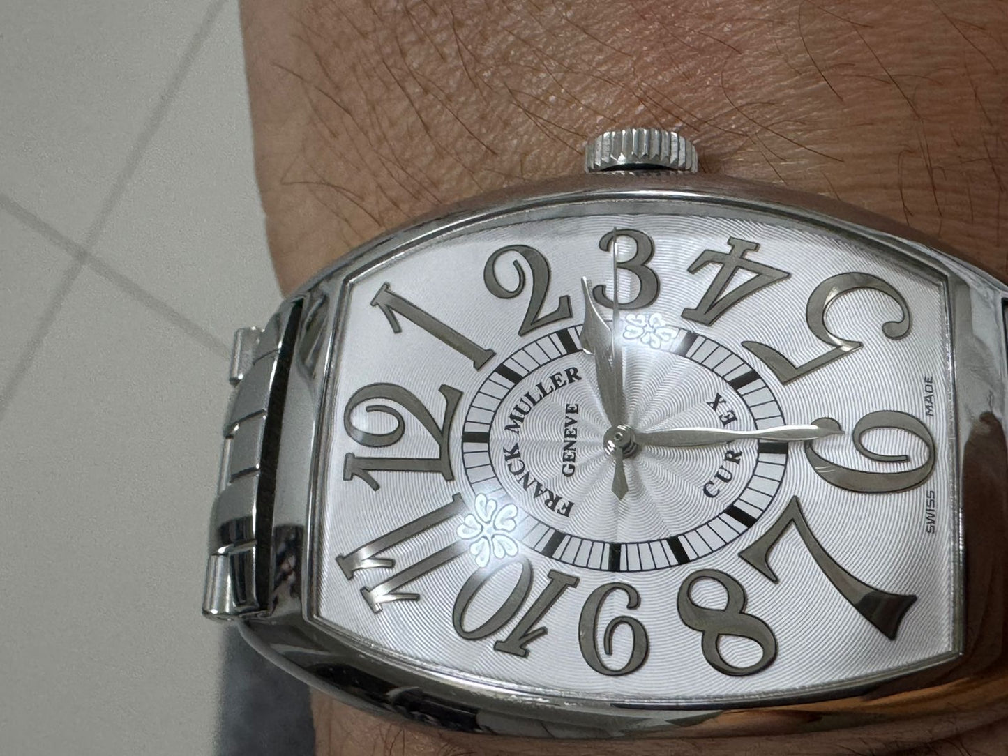 Franck Muller - Tono Curvex Relief | FRANCK MULLER | 8880SC REL | SS Silver Dial Automatic Bracelet |
Full set